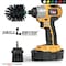 Drillbrush Mini Size Long Bristle Black Ultra Stiff Rotary Cleaning Drill, PK 2 K-L-2M-QC-DB - alternate 7